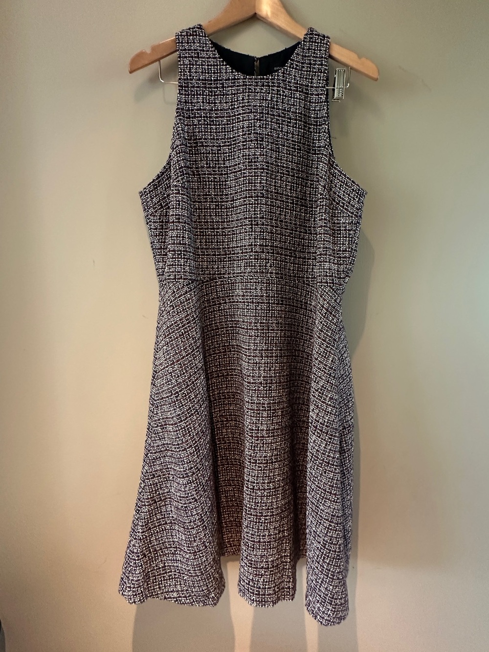 Banana Republic Sleeveless Tweed a-line Midi Dress 16 NWT